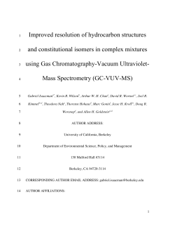 Improved resolution of hydrocarbon structures and
