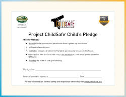 Project ChildSafe&reg; Child`s Pledge