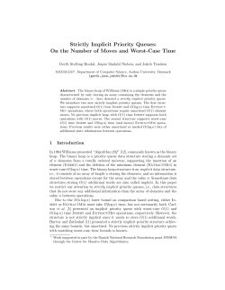 Strictly Implicit Priority Queues: On the Number of Moves and Worst