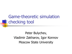 Game-Theoretic Simulation Checking Tool