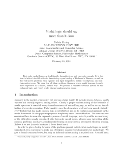 Modal logic should say more than it does