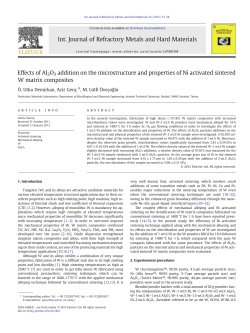 Effects of Al2O3 addition on the microstructure and properties of Ni