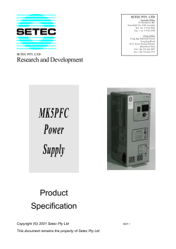 MK5PFC Product Specification