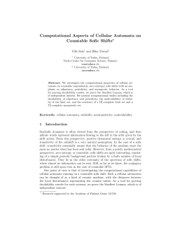 Computational Aspects of Cellular Automata on