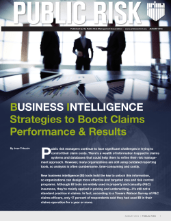 BuSINeSS INTellIgeNCe Strategies to Boost