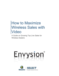 How to Maximize Wireless Sales with Video