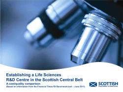 fDi Benchmark Matrix - Scottish Development International