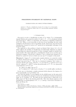 Foliations invariant by rational maps.