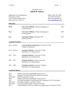 Curriculum Vitae - opens new window