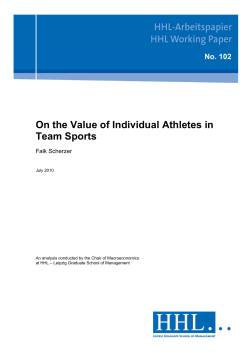 On the Value of Individual Athletes in Team Sports
