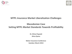 Dr. Klime Poposki - International Insurance Forum 2017