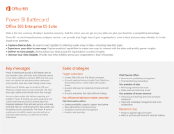 Power BI Battlecard - Office 365 Partner Portal