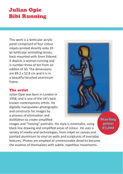 Julian Opie Bibi Running
