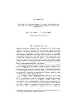 The Capability Approach