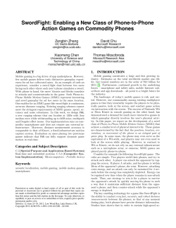 SwordFight: Enabling a New Class of Phone-to