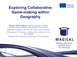 orkshop presentation - Geographical Association