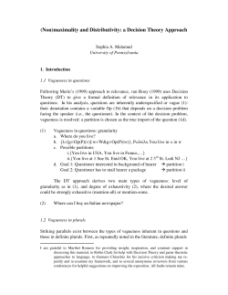 (Non)maximality and Distributivity: a Decision Theory Approach
