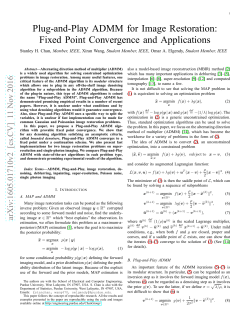 Plug-and-Play ADMM for Image Restoration: Fixed Point