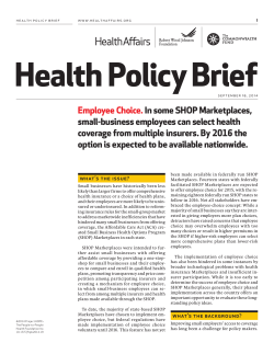 Employee Choice. In some SHOP Marketplaces