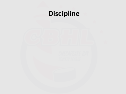 Discipline