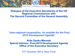 2010 Dialogue with the UNGA Second Committee Growth with