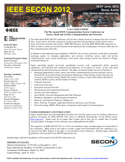 IEEE SECON 2012