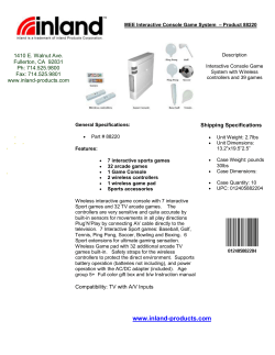 MEE Interactive Console Game System &ndash; Product 88220