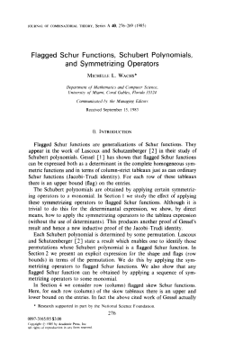Flagged Schur Functions, Schubert Polynomials