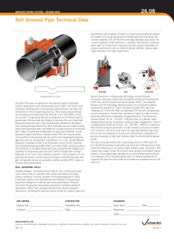 Roll Grooved Pipe Technical Data