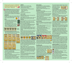 4 player example GAMEPLAY Players play in turn, in clockwise