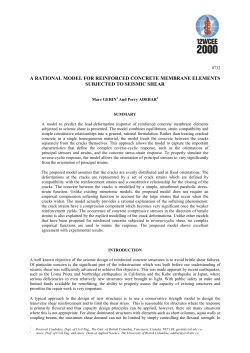 a rational model for reinforced concrete membrane elements