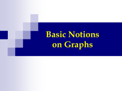 Basic Notions on Graphs
