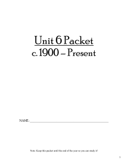 APWH Unit 6 cram Packet