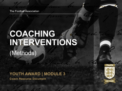 coaching interventions - Illinois Youth Soccer