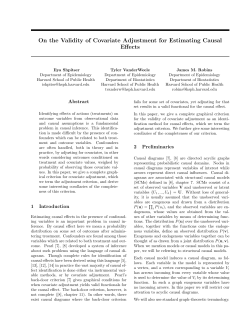 On the Validity of Covariate Adjustment for Estimating Causal Effects