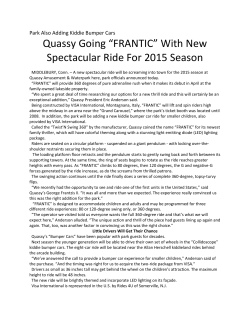 Quassy Going &ldquo;FRANTIC&rdquo; With New