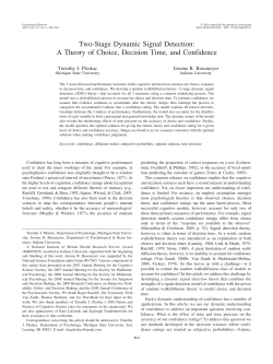 A Theory of Choice, Decision Time, and Confidence
