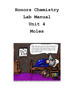 Unit 4 Lab: Candy Moles