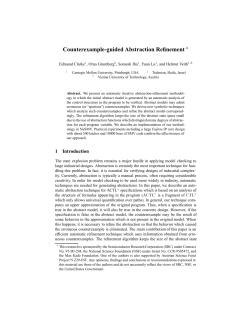 Counterexample-guided Abstraction Refinement