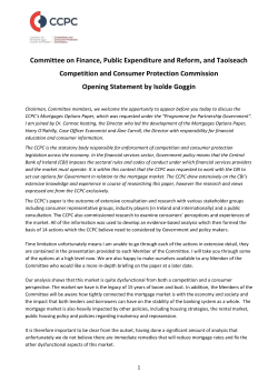 CCPC-Opening-Statement - The Competition and Consumer