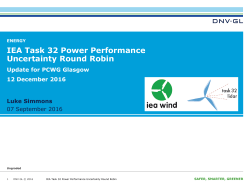 IEA Task 32 Power Performance Uncertainty Round Robin