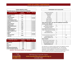 cost of living comparison - Kemptville Retirement Living