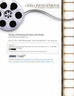 Review of Postcolonial Theory and Avatar