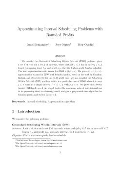 Approximating Interval Scheduling Problems with Bounded Profits