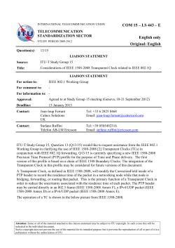 Presentation liaison-itut-ols-443-plen-744-wp3-annex-q