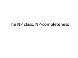 The NP class, NP
