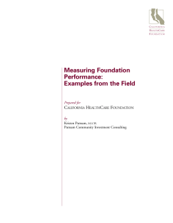 Measuring Foundation Performance