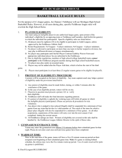 basketball league rules