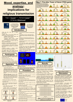 Mood, expertise and analogy: implications for