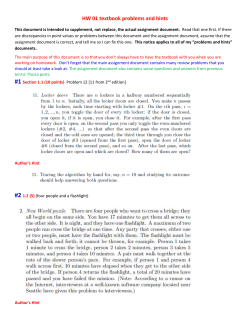 HW 01 textbook problems and hints - Rose